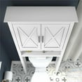 thumbnail image 4 of Pemberly Row Over The Toilet Storage Cabinet in White Ash - Engineered Wood, 4 of 7