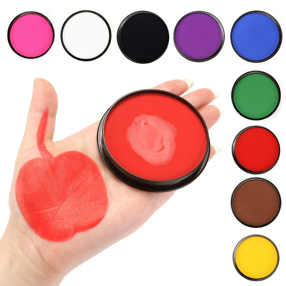 Cool Face Paint Bright Multifunctional Solid Color Face Body Paint Kit for Dressing Room