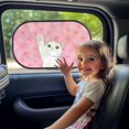 thumbnail image 3 of Yuyamidu Cat Auto Window Sunshades 2 Pack Paw Car Window Shades Pink Car Side Window Sun Shades, Easy to Install Car Side Window Sun Shade, 3 of 7