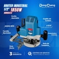 thumbnail image 2 of Router Industrial 1/2' Dongcheng 1850 W V Variable azul Estándar, 2 of 7
