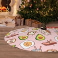 thumbnail image 6 of Lsque Breakfast Print Christmas Tree Skirt, Tree Skirt with Ties or Velcro, Perfect for Holiday Decorations, Halloween, and New Year-36", 6 of 7