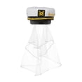 thumbnail image 1 of Gorra de marinero de novia con velo, accesorio de disfraz con bordado de ancla para mujer Estilo A, 1 of 9