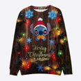 thumbnail image 1 of Disney-Sudadera de manga larga con cuello redondo para mujer, suéter informal con estampado de Stitch y Mickey Minnie, estilo Harajuku, Y2K, Feliz Navidad, novedad, 1 of 5