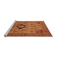 thumbnail image 2 of Ahgly Company Machine Washable Indoor Rectangle Oriental Orange Industrial Area Rugs, 5' x 8', 2 of 4