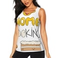 thumbnail image 2 of Uemuo Home Cooking Pattern Workout Tank Tops for Women Breathable Moisture-wicking tank top Sleeveless Running Loose Fit Yoga Tops Active Shirts Sports Gym Exercise, 2 of 9