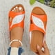 thumbnail image 1 of MKLEKYY Sandalias Cómodas para Mujer, Zapatos de Verano para Mujer, Estilo Retro, Con Cabeza Redonda, Boca de Pez, Suela Gruesa, Tacón Inclinado, Moda Exterior, Sandalias de Playa, Zapatillas, 1 of 4