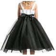 thumbnail image 2 of Big Girls' Satin Top Tulle Skirt Flower Belt Flowers Girls Dresses Mint 12 (J36K39), 2 of 2