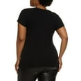 thumbnail image 2 of Womens Plus Size Basic Short Sleeve Crew Neck Tee, 2 of 2