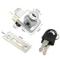 thumbnail image 3 of 2 Pack Glass Cabinet Lock Single Glass Door Locks Display Cabinet Replacement, 3 of 7