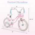 thumbnail image 3 of Gymax Vélo pour Enfants 16 Pieds' avec Roues Stabilisatrices, Freins à Rétropédalage à Main, Selle et Guidon Ajustables, 3 of 10