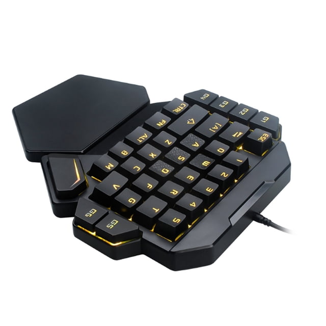 Teclado Para Una Mano Teclado Para Juegos Con Una Sola Mano Con Función De Definición Macro Teclado Mecánico Con Luz Negra RGB Teclado Mecánico Teclado Para Juegos