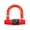 Red, variant on MELIVO Bike Lock,1.97"*1.89" U Lock For Scooter,U Bicycle Lock Bike Lock Combination,Black