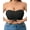 Black, variant on Non-Slip Silicone Bandeau Bra for Women Wireless Strapless Bralettes Front Closure Supportive Padded Push Up Tube Top Bra
