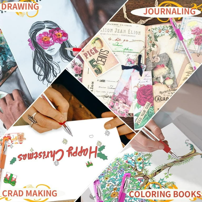 Writech Unique Colors Gel Pens Gel Marker Set Colored Pens for Adult  Coloring Books Drawing Doodling Crafts Scrapbooks Bullet Journaling (36) :  Buy Online at Best Price in KSA - Souq is