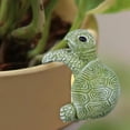 thumbnail image 1 of Pot de Fleurs Tortue Grimpante Mignon, Statue Suspendue en Résine, 1 of 1