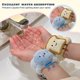 thumbnail image 2 of Paquete de 4 manoplas de lavado para mujeres, spa de muñeca de microfibra, pulsera absorbente para niños Sincero Electrónica, 2 of 5