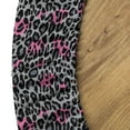 thumbnail image 5 of Ambesonne Leopard Print Fitted Round Tablecloth, Cheetah Panther Spots, 45"- 56" Diameter, Black Grey and Pink, 5 of 5