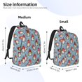 thumbnail image 2 of Vsdgher Snowflake Christmas gnome Print Canvas Backpack Travel Rucksack Unisex Knapsack 15.7/17.7Inch Laptop Backpack for Work,College-Small, 2 of 5