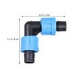 thumbnail image 2 of 10pcs 16mm Gardening Drip Irrigation System Pipe Connection Fittings Hose Connector Garden Accessory for Home Garden (Curved Pattern, Suitable for 16mm Drip Irrigation Zone), 2 of 7