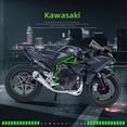 thumbnail image 2 of Kawasaki-motocicleta modelo H2R Ninja V4S S1000RR de aleación fundida a presión, vehículo de juguete, luces de transporte, todoterreno, autociclo, coche de juguete, 1:9, 2 of 5