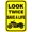 Warning Sign 5, variant on Look Twice Save A Life (Cruiser Motorcycle Image) Sign - 8"x12" Neighborhood Metal Warning Sign, Motorcycle Safety Decor for Street Business Home Outdoor Indoor