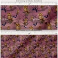 thumbnail image 2 of Soimoi Cotton Poplin Fabric Owl,Bat & Haunted House Halloween Print Fabric by the Yard 42 Inch Wide, 2 of 7