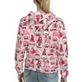 thumbnail image 7 of Honeii Garden Gnomes Pattern Womens Oversized Hoodies Long Sleeve Sweatshirts Pullover Fall Outfits with Pocket-XX-Large, 7 of 7