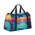 thumbnail image 2 of Kdxio Hawaiian Island Dolphin Travel Duffel Bag Gym Bag Weekender Travel Bag Gym Bag for Women &Men Airplane Travel Essentials for Flying, 2 of 7