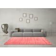 thumbnail image 3 of Ahgly Company Indoor Square Abstract Red Modern Area Rugs, 6' Square, 3 of 4