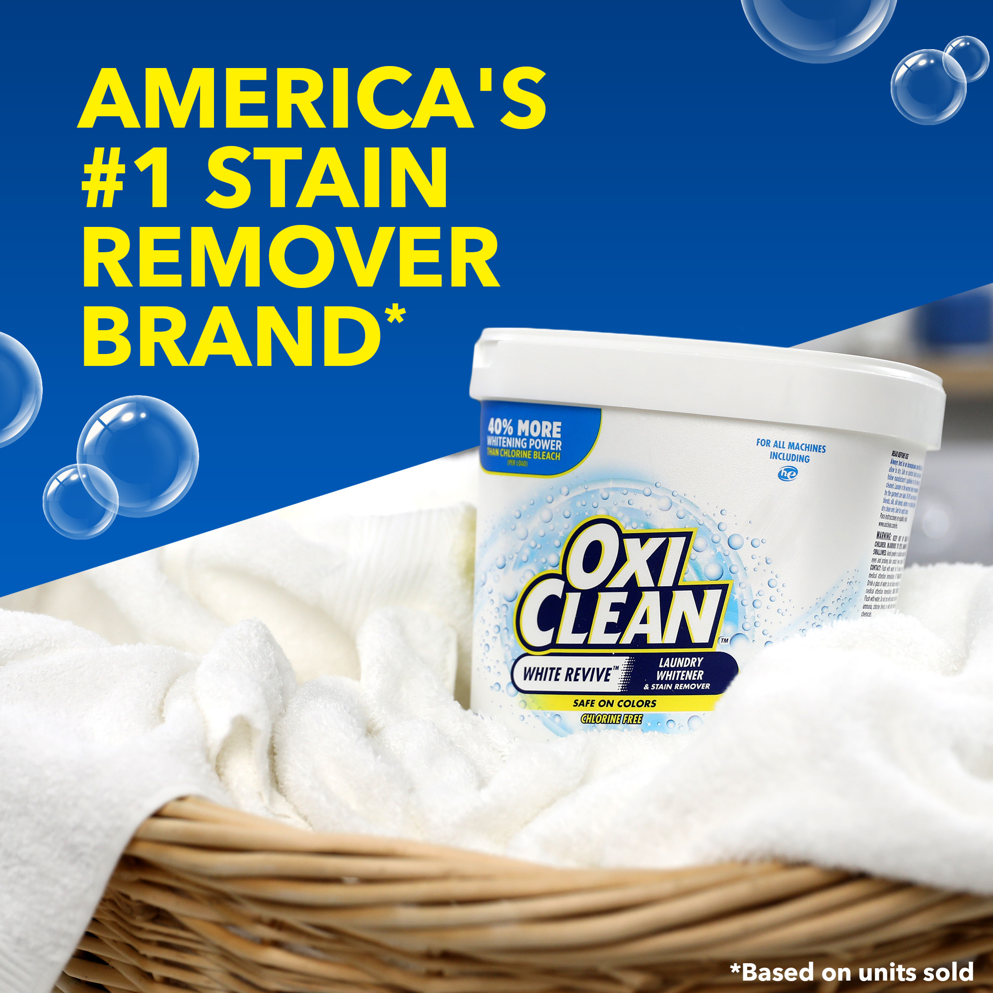 OxiClean White Revive Laundry Whitener and Stain Remover Powder, 5 lb - image 9 of 9