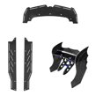 thumbnail image 2 of Carbon Fiber Diffuser Supports Rear Wing Skid Plates Front Bumper Chassis Skid Plate for ARRMA F1 LI, 2 of 5