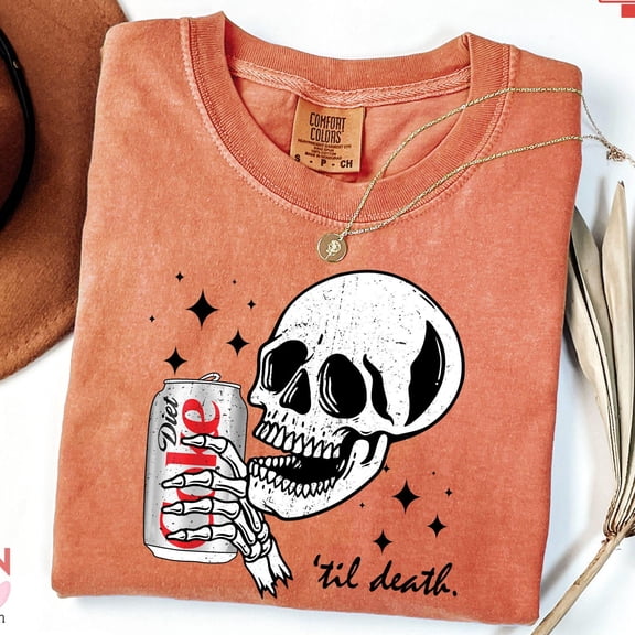 Halloween TShirt Diet Coke Skeleton Ghost