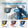 thumbnail image 5 of 30FT Retractable Extension Cord Reel - Heavy Duty 16AWG SJTOW Power Cord Reel w/ Lighted Outlet & Circuit Breaker - Ceiling/Wall Mount -, 5 of 6