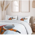 thumbnail image 6 of Ambesonne Space Duvet Cover Set, Astronaut Galaxy Journey, 2-Calking, Orange Grey Red, 6 of 7