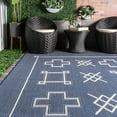 thumbnail image 6 of nuLOOM Hillary Geometric Tribal Indoor/Outdoor Area Rug, 3' 6" x 5', Hillary Navy, 6 of 6