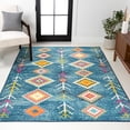 thumbnail image 4 of JONATHAN Y MOROCCAN HYPE 8 x 10 Area Rug, Tribal Love Geometric - Dark Blue/Multi, MOH105A-8, 4 of 9