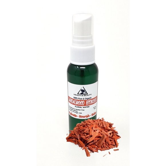 Sandalwood hydrosol organic floral water 100% pure natural spray 2 oz
