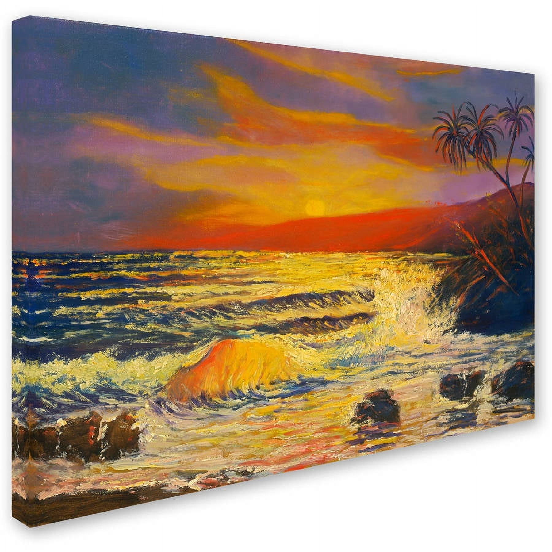 Trademark Fine Art "Maui Sunset" Canvas Art by Manor Shadian