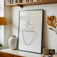 thumbnail image 5 of Coffee or tea cup - line art - Line Drawing Line Art Minimalist Coffee Sketch Kitchen Decor Illustration Black Framed Wall Art Print 12 x 18 inches, 5 of 8