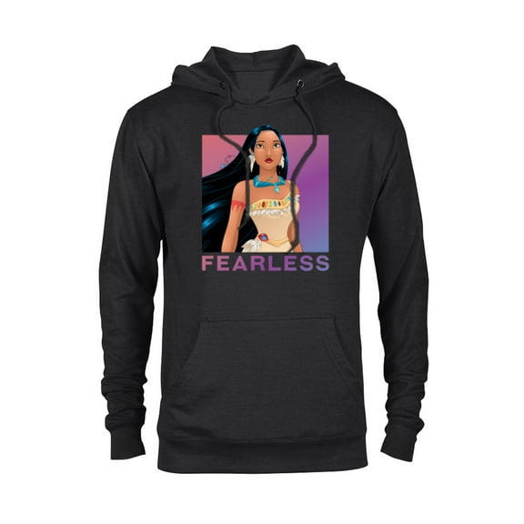 Disney Princess Pocahontas FEARLESS Purple Ombre T-Shirt - Pullover Hoodie for Adults - Customized-Black