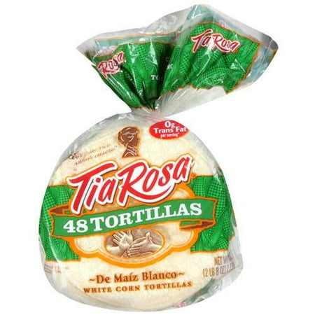 Bimbo Bakeries Tia Rosa White Corn Tortillas, 48 ea