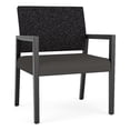 thumbnail image 1 of Pemberly Row Waiting Reception Wide Guest Chair Wood Frame in Gray, 1 of 5
