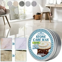 RuiJiao Solid Stone Polishing Wax - Unscented Household Maintenance for Marble and Other Stones - Easy to Apply, Long-Lasting Shine and Scratch Repair