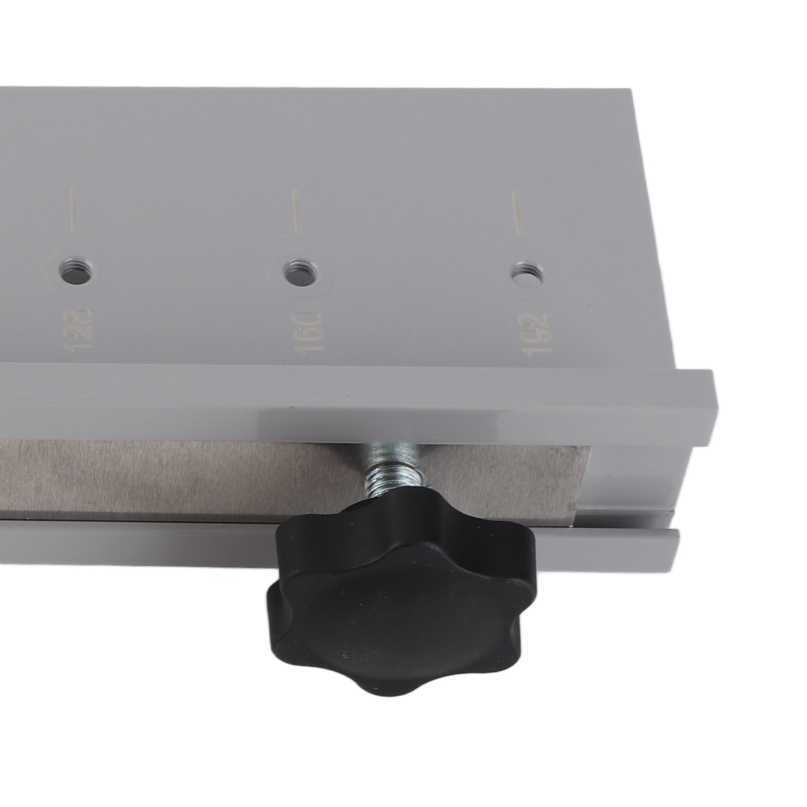 Rupoun Handle Punching Locator Aluminum Alloy Adjustable 7 Holes Expandable Template Jig for Cabinet Door Hardware Woodworking Tool, Silver, 10.63 in / 27 cm