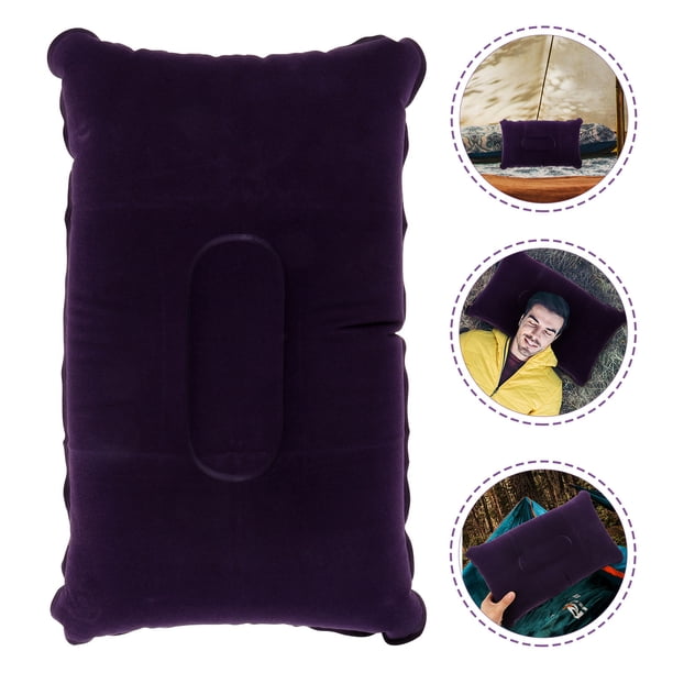 unbranded Almohada Inflable Para Exteriores Con Tela De Super Gruesa Color Azul Para Actividades Diarias Y Viajes