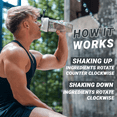 thumbnail image 5 of Helimix Vortex 20 oz Blender Bottle with Stay-Open Flip Top, 5 of 10