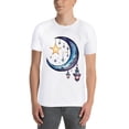 thumbnail image 3 of Mens Oversize T Shirts Moon (5)Casual Short Sleeve Basic Tees Crew Neck T-Shirt Funny Graphic Tees Black or White XS-5XL, 3 of 5