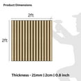 thumbnail image 5 of Dundee Deco Acoustic Panels, Wooden Slats for Decor and Noise Reduction - 3D Wall Panels or Ceiling Panels - Oak Beige - Sample 6" x 6", 5 of 7