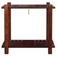 thumbnail image 1 of Classic Floor Billiard Pool Cue Rack&amp;#44; Antique Walnut, 1 of 1