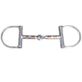 thumbnail image 2 of 5" Hilason Horse Stainless Steel Mouth Dee Bit W/ Red Copper Ring, 2 of 6